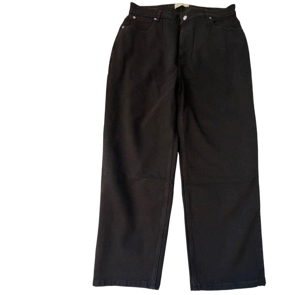 Everlane The Curvy Way-High Jean Black Organic Cotton High Rise Size 35 Regular